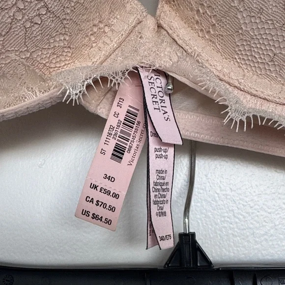 Victoria's Secret NWT Blush Lace Bra and Panty Set (see description) - Picture 4 of 7